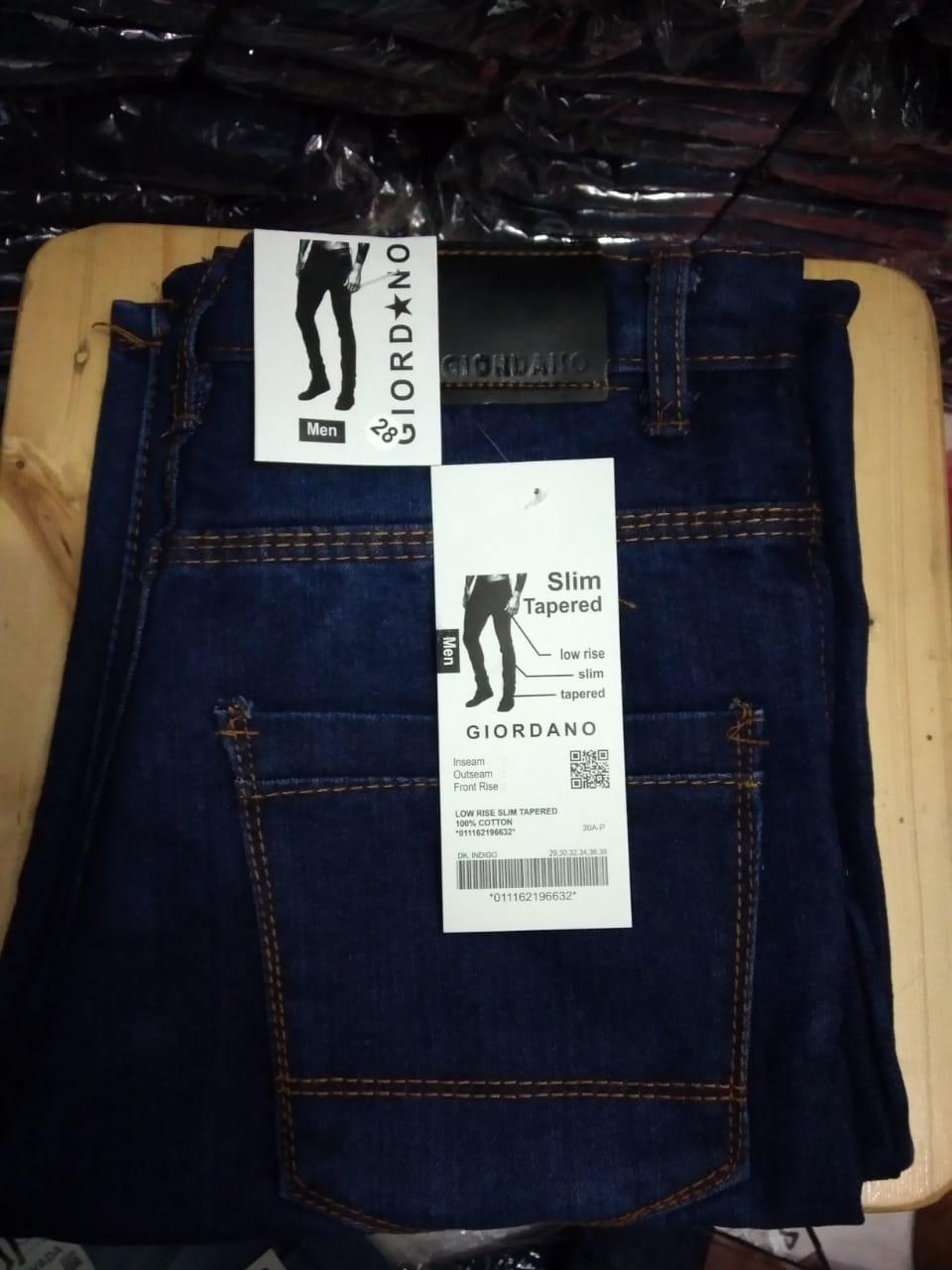 Celana jeans pendek pria giordano/denim 