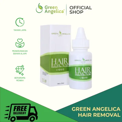 Perontok Bulu Permanen Green Angelica Hair Removal 35ml Penghilang Bulu Ampuh Tanpa Rasa Sakit Green Angelica Perontok Bulu BPOM & Original Penghilang Bulu Aman dan Cepat Penghilang Bulu Badan Terbaik Tanpa Rasa Sakit BPOM