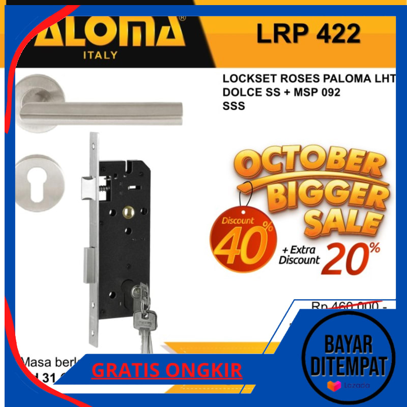 ✅👍TERLARIS!!! Kunci Set PALOMA LRP 422 Handle Mortise Cylinder Lock Gagang Pintu SEDIA JUGA Gagang pintu rumah 1 set kunci - Gagang pintu - Gagang pintu rumah model terbaru 2021 - Gagang pintu rumah minimalis 2021 - Gagang pintu rumah 2 pintu ✅👍TERLARIS!!! Kunci Set PALOMA LRP 422 Handle Mortise Cylinder Lock Gagang Pintu SEDIA JUGA Gagang pintu rumah 1 set kunci - Gagang pintu - Gagang pintu rumah model terbaru 2021 - Gagang pintu rumah minimalis 2021 - Gagang pintu rumah 2 pintu