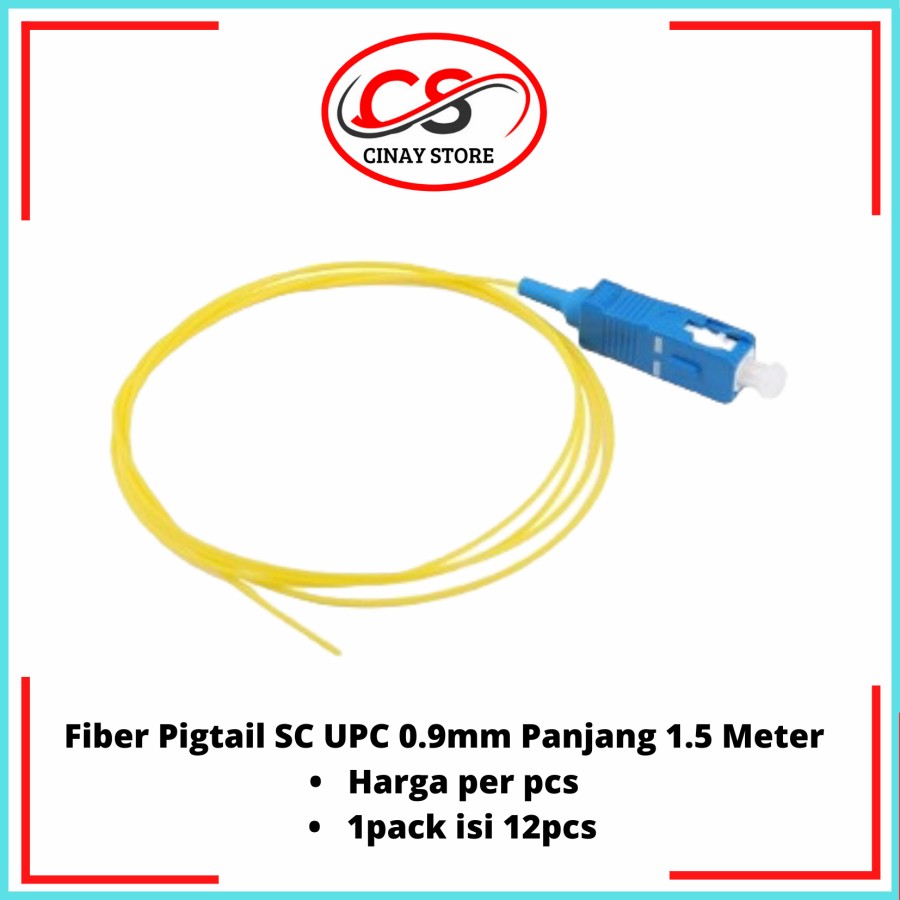 Pigtail SC UPC 0.9mm Panjang 1.5 Meter | Lazada Indonesia
