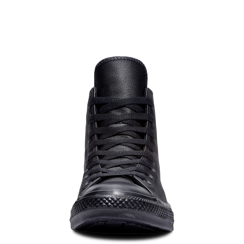 monochrome leather converse