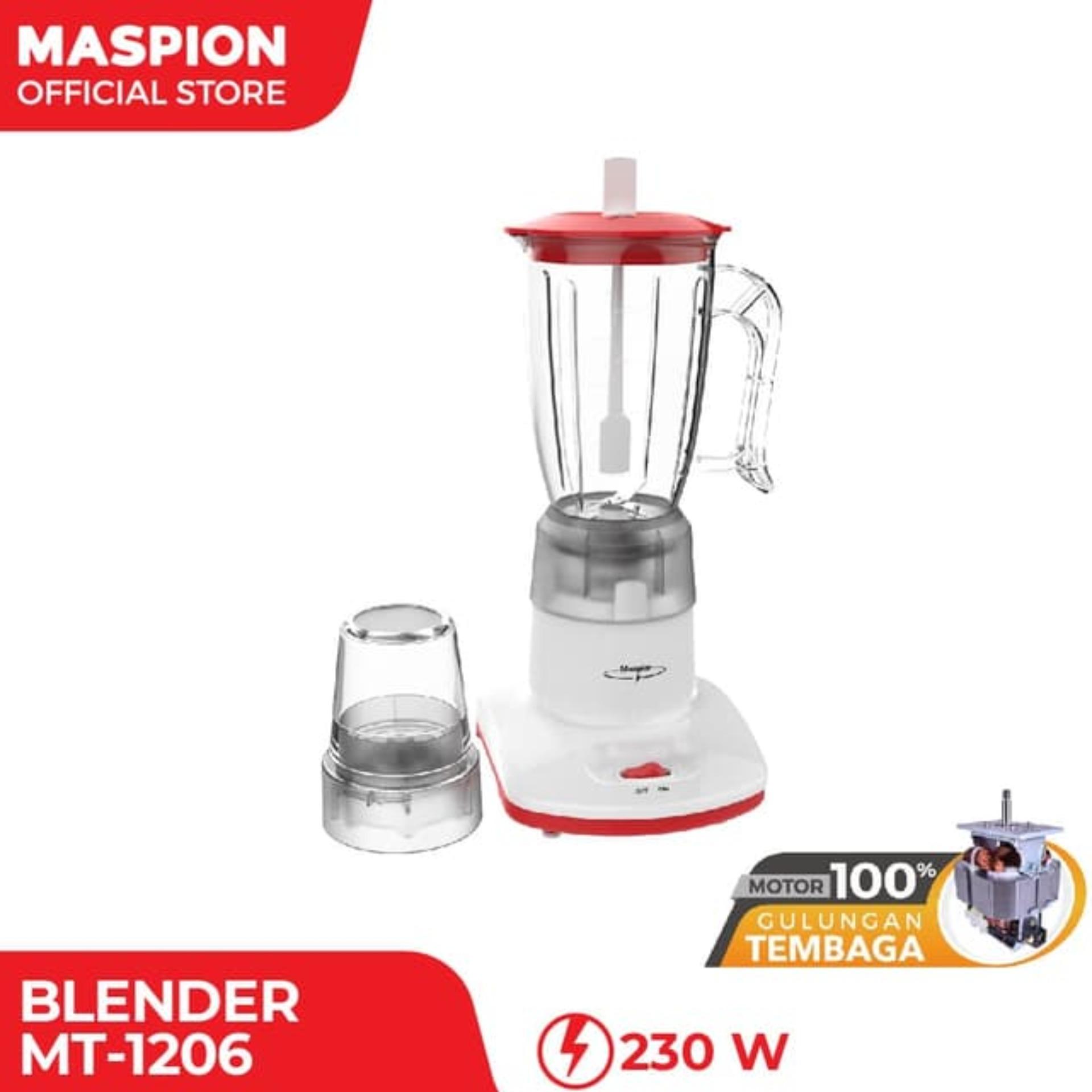 Maspion Blender Plastik 2 in 1 - MT1206 - GRATIS ONGKIR Jabodetabek