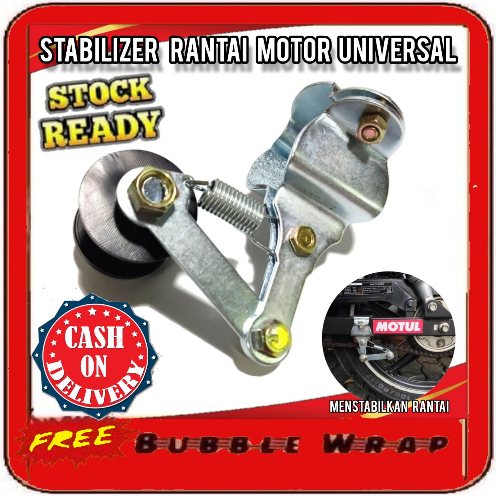 Stabil Rante Motor Stabilizer Rantai Rante Chain Guide Penahan Motor Tensioner Stabil rol ...