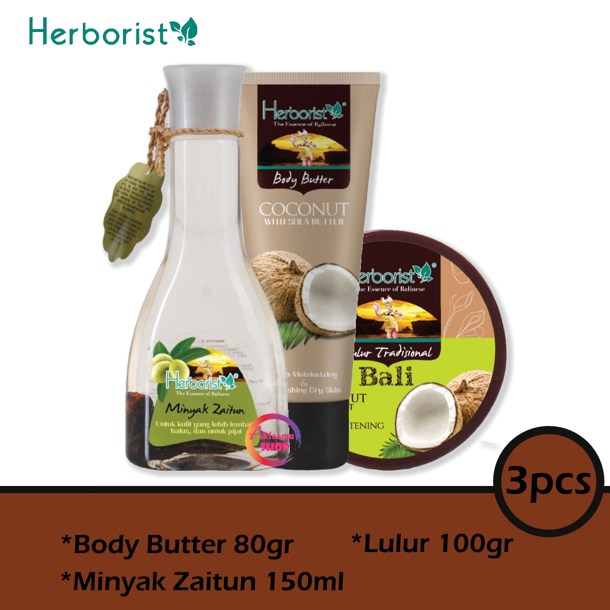Herborist Paket Body Butter + Lulur Tradisional + Minyak Zaitun 3 pcs Lazada Indonesia