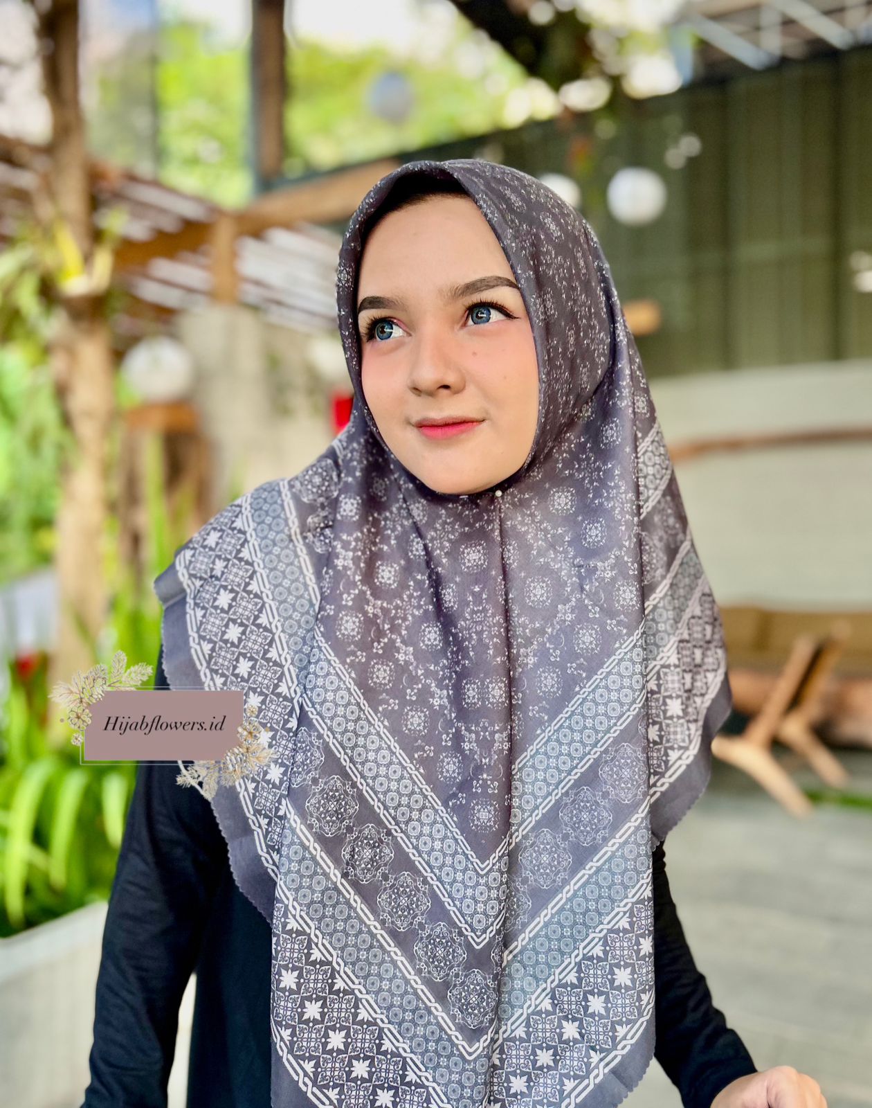 hijab malay motif kekinian bahan voal premium by -hijabflowers.id