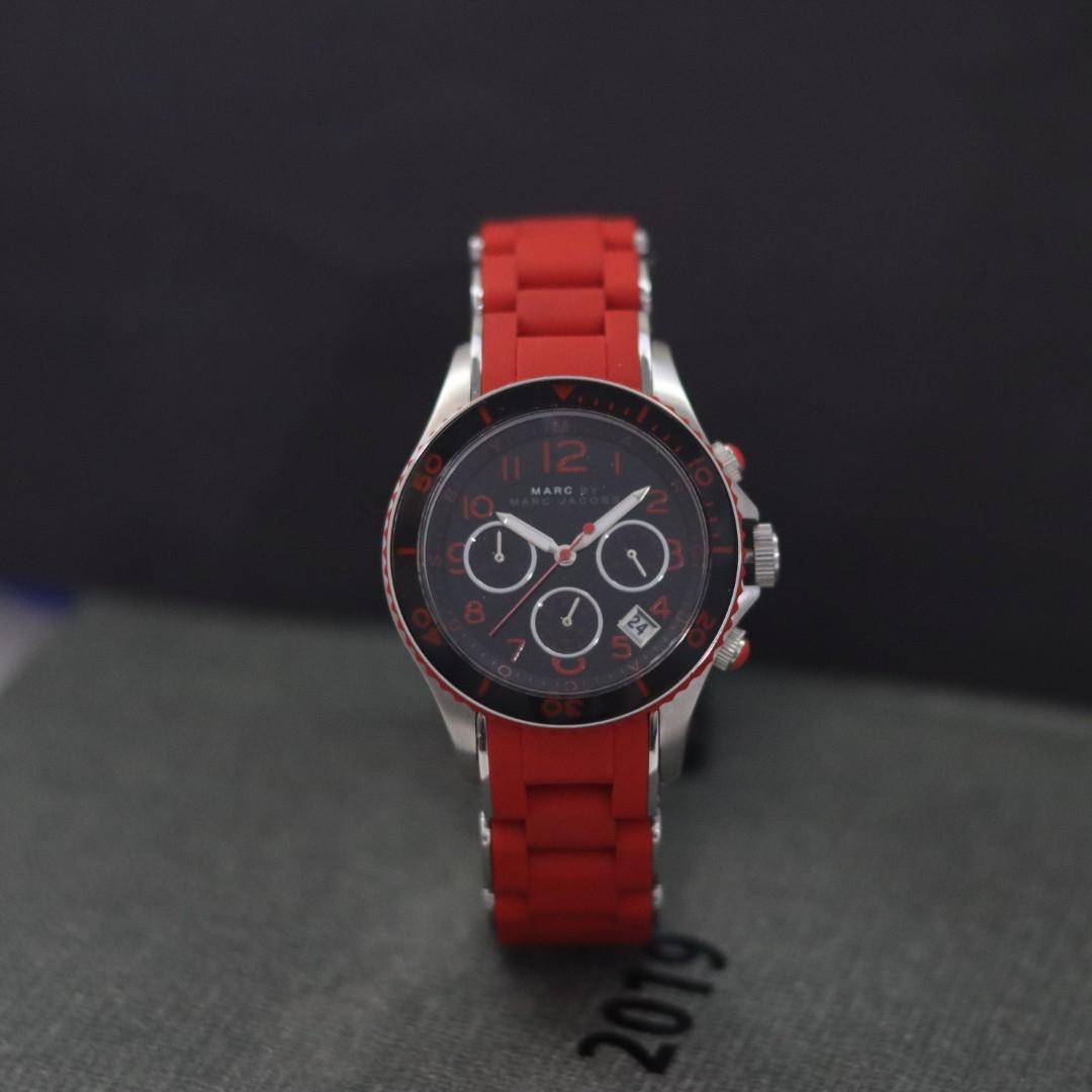 #COD#Jam Tangan Wanita Branded Rubber Strap Chrono Aktif - BISA BAYAR DI TEMPAT(4,2mm)