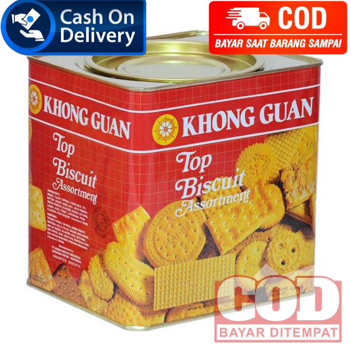 BISKUIT KHONG GUAN KALENG TOP ASSORTMENT MEDIUM 1000gr