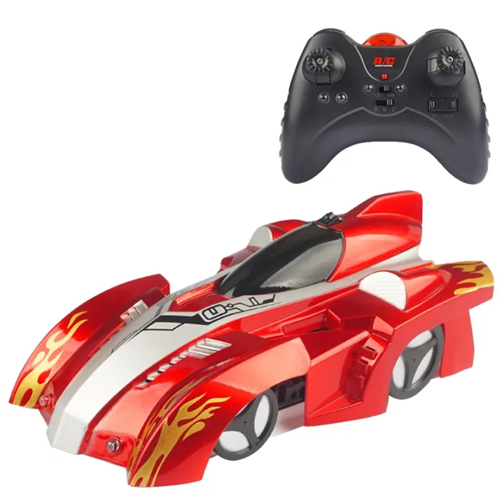 remote control car on wall