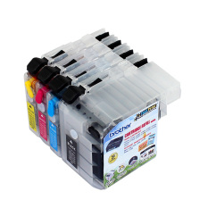 Fast Print Cartridge MCISS XL Size Refillable Brother DCP J100, J105, J200 Model Pendek Plus Tinta