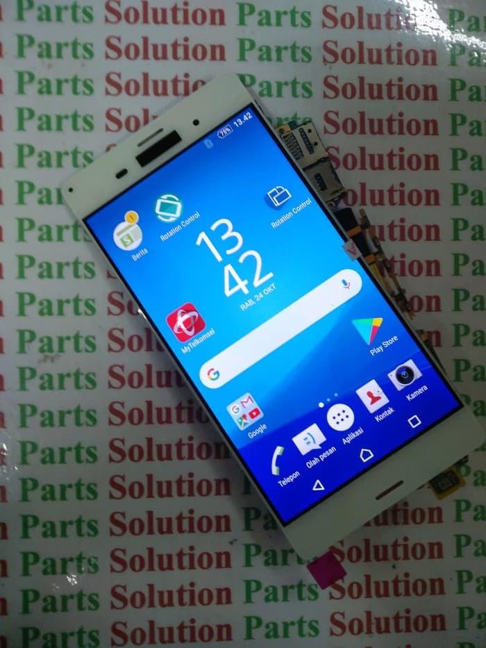 LCD TOUCHSCREEN SONY XPERIA Z3 BIG DOCOMO D6653 5.2 INCH TESTED ORI - Hitam