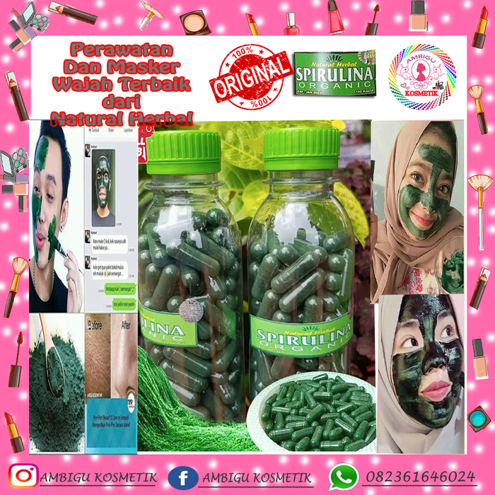Daftar Harga Masker Spirulina Natural Herbal Fenomenal di Indonesia