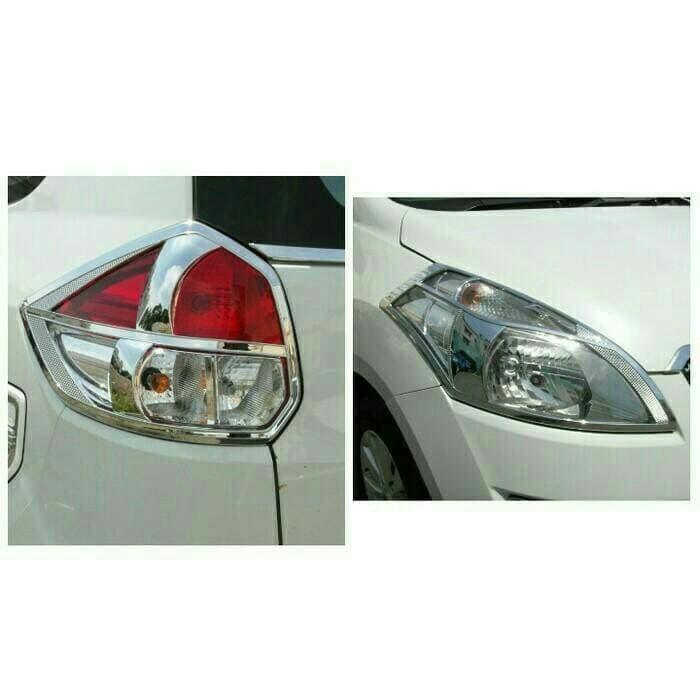 Paket Garnish List Lampu Depan Belakang Ertiga Chrome Berkualitas