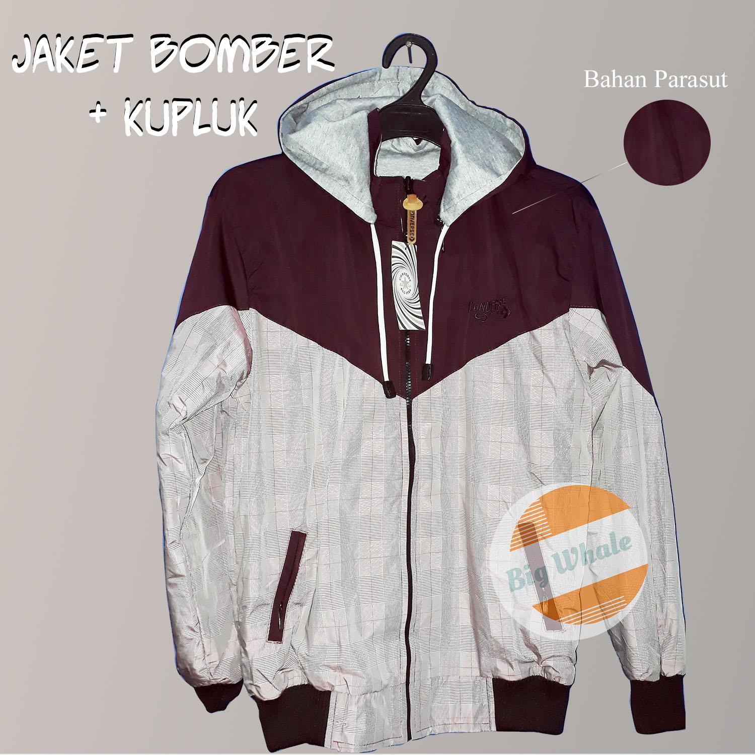 JAKET BOMBER BB UNGU ALL SIZE PRIA