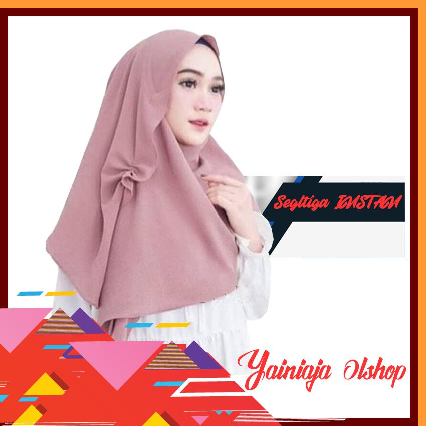 Yainiaja - SEGITIGA INSTAN Jilbab Segitiga Instan Diamond Crepe Italiano