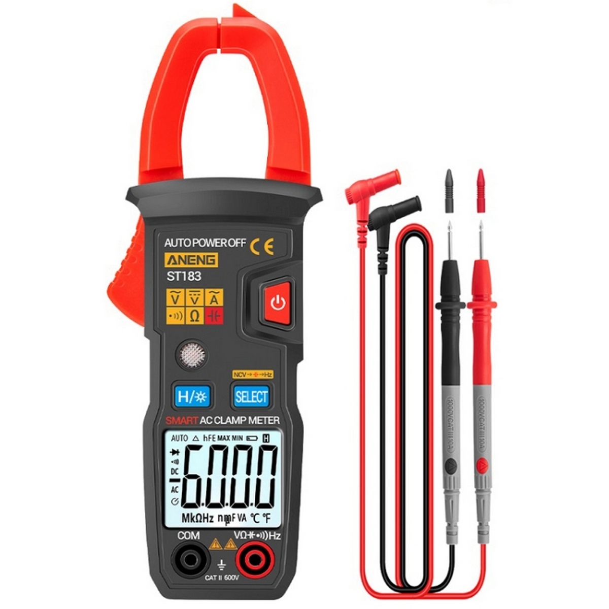 Aneng digital multimeter voltage tester clamp pliers ampere Avometer