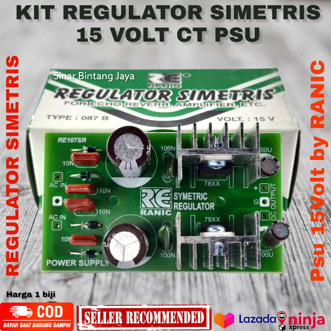 Kit Regulator Simetris 15 Volt CT PSU SIMETRIS 15V CT STRUM 15 V CT