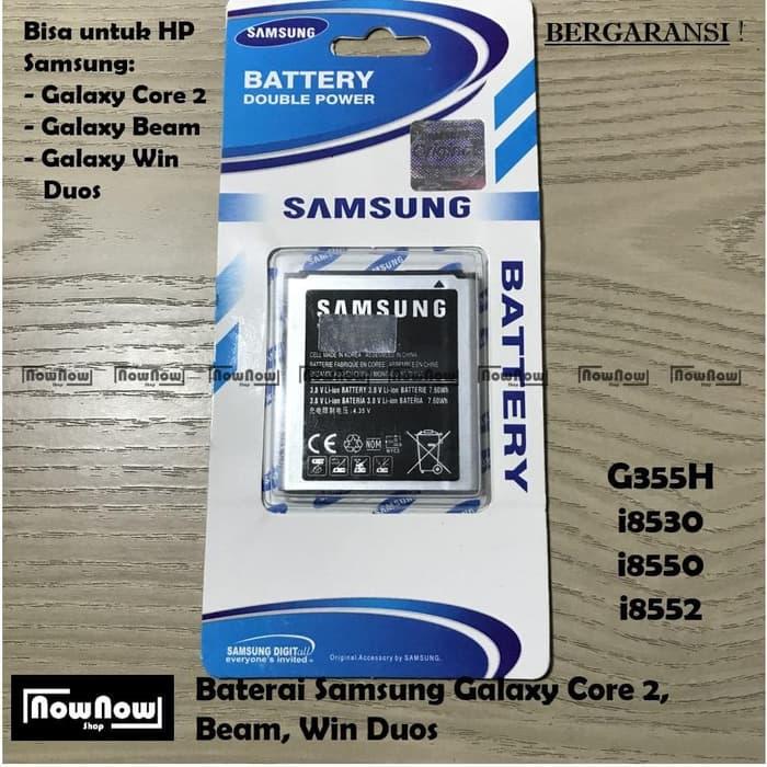 TERBAIK Baterai Samsung Galaxy Core 2 G355H - Beam I8530 - Win Duos I8550 PROMO 2019