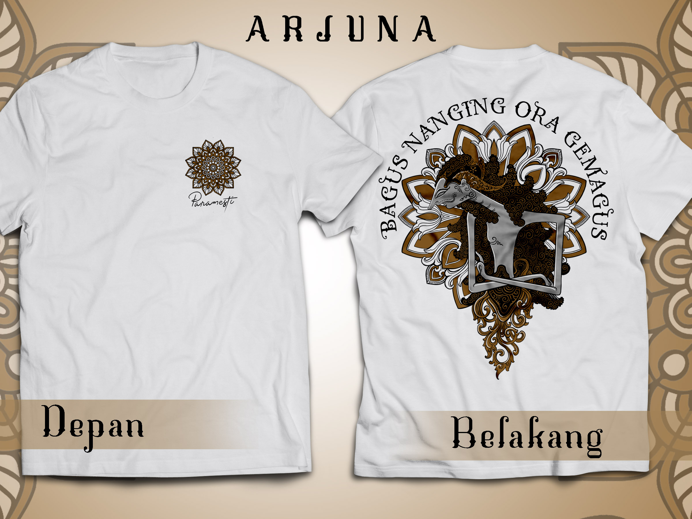 Paramesti Kaos Jawa Wayang Arjuna Lazada Indonesia