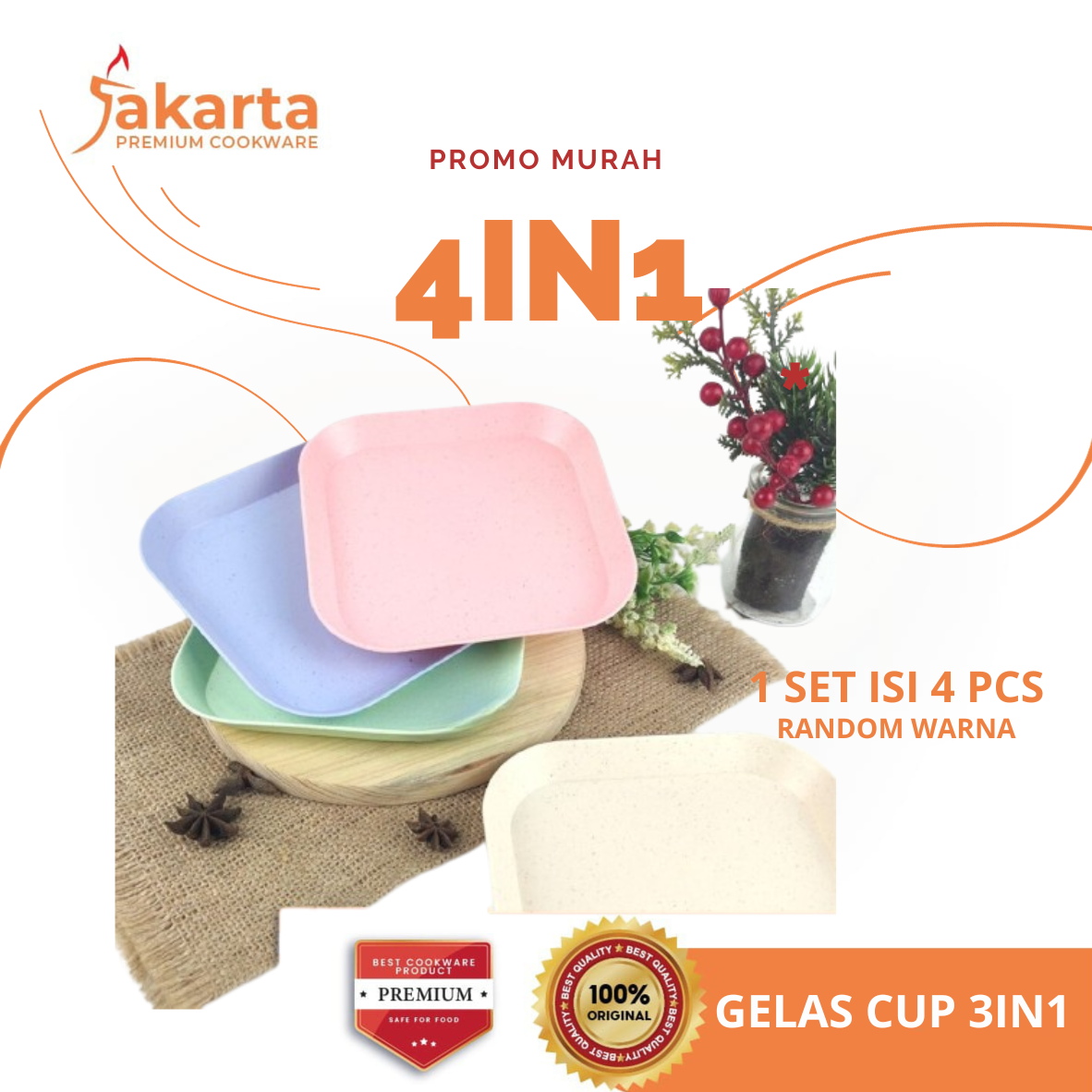 Piring sayur sat set dengan label "FAQ"