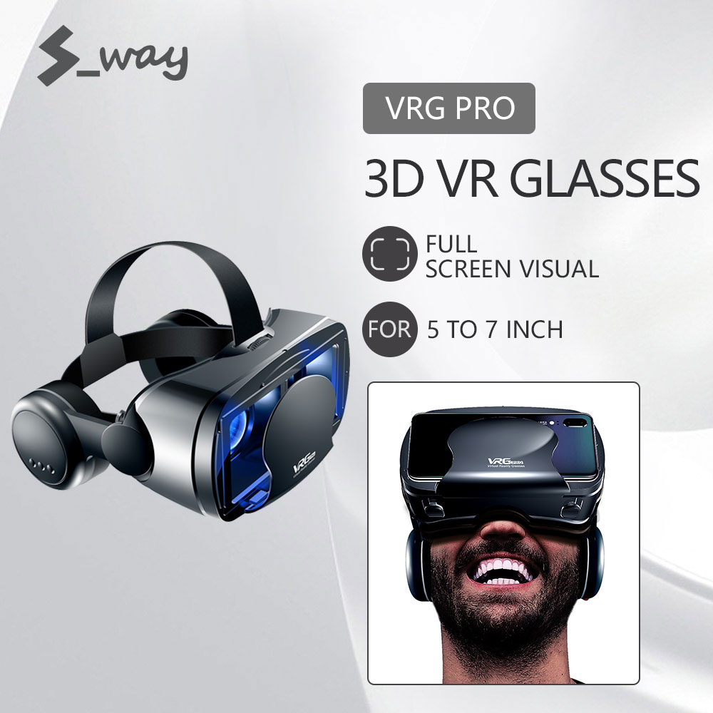 S-way VRG Pro Kính VR 3D Kính Thực Tế Ảo Toàn Màn Hình Trực Quan Góc Rộng