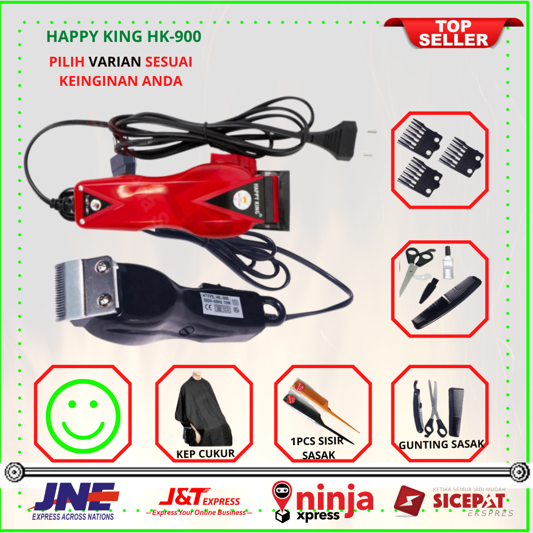 mesin cukur rambut Happy King HK 900 | Lazada Indonesia