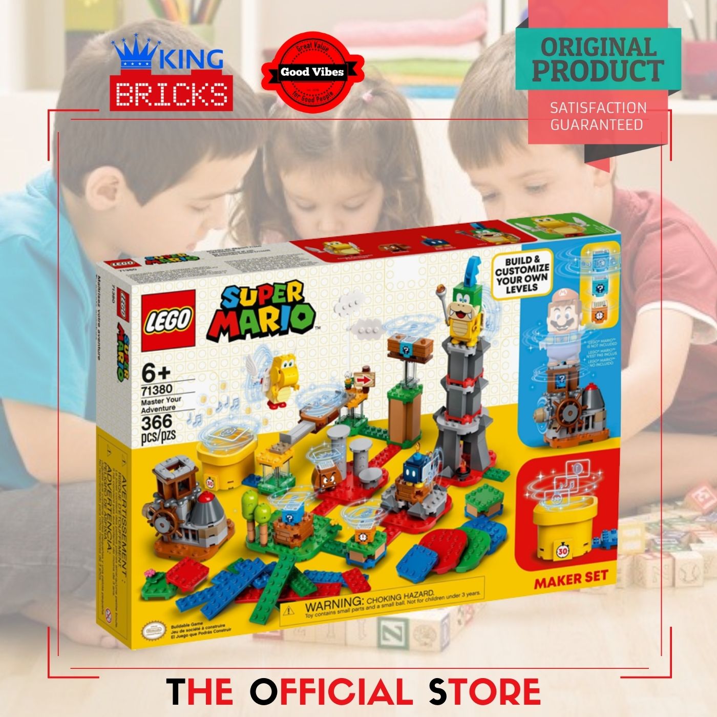 Lego Original Super Mario 71380 Master Your Adventure - Mainan Anak Video  Game Nintendo Luigi Yoshi | Lazada Indonesia