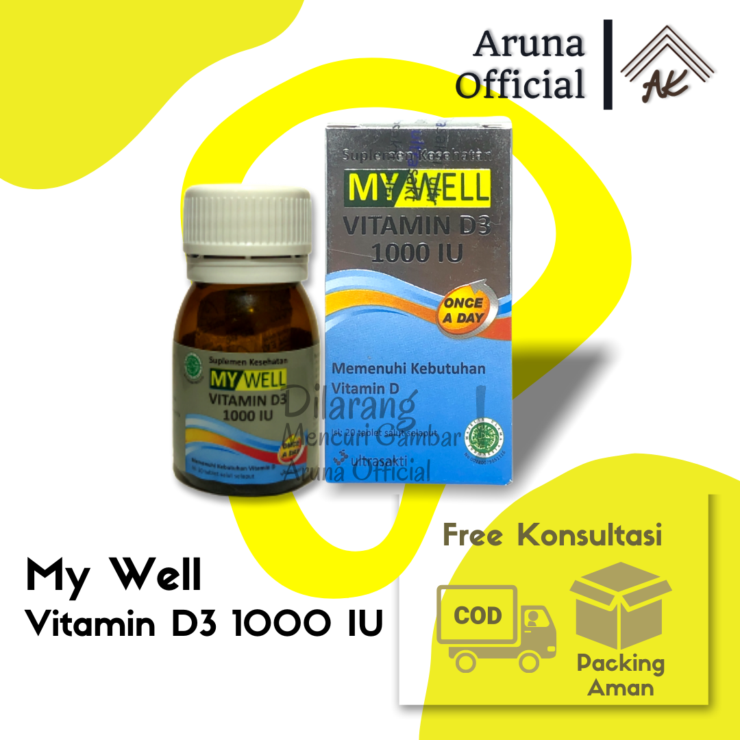 My Well Vitamin D3 1000 IU Lazada Indonesia