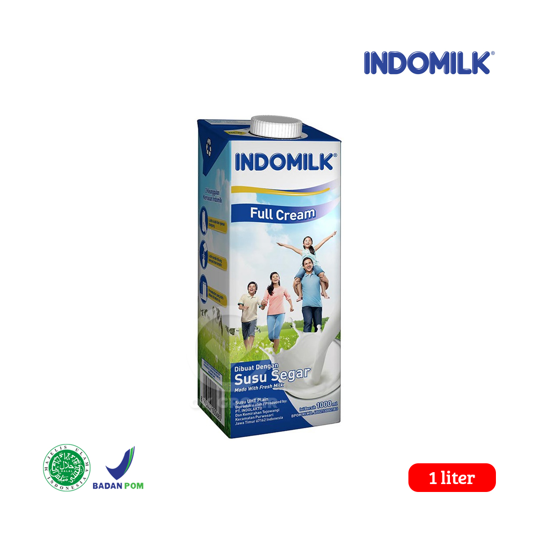 Susu Indomilk Uht 1 Liter Plain Putih Lazada Indonesia 1632