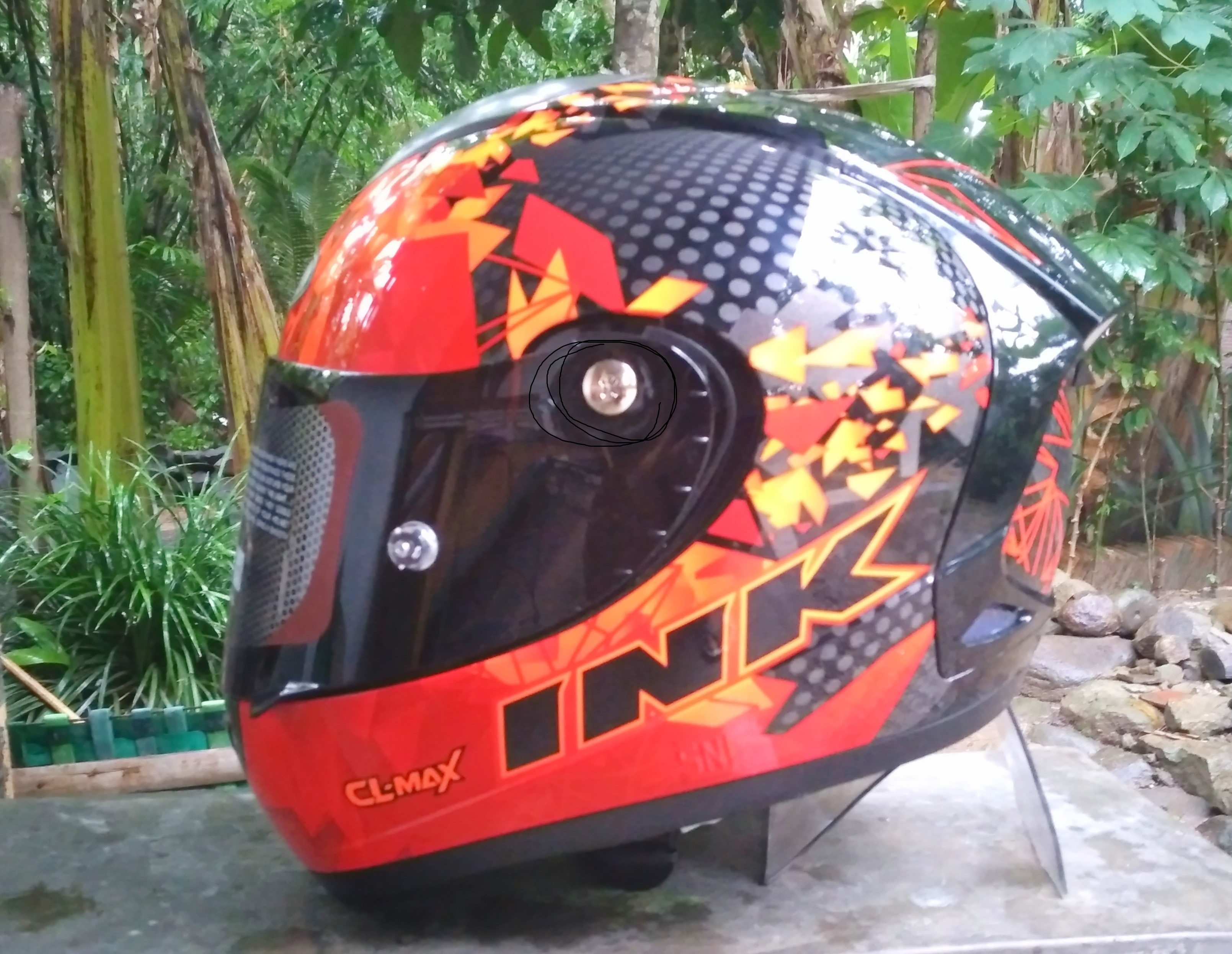 helm ink flat visor