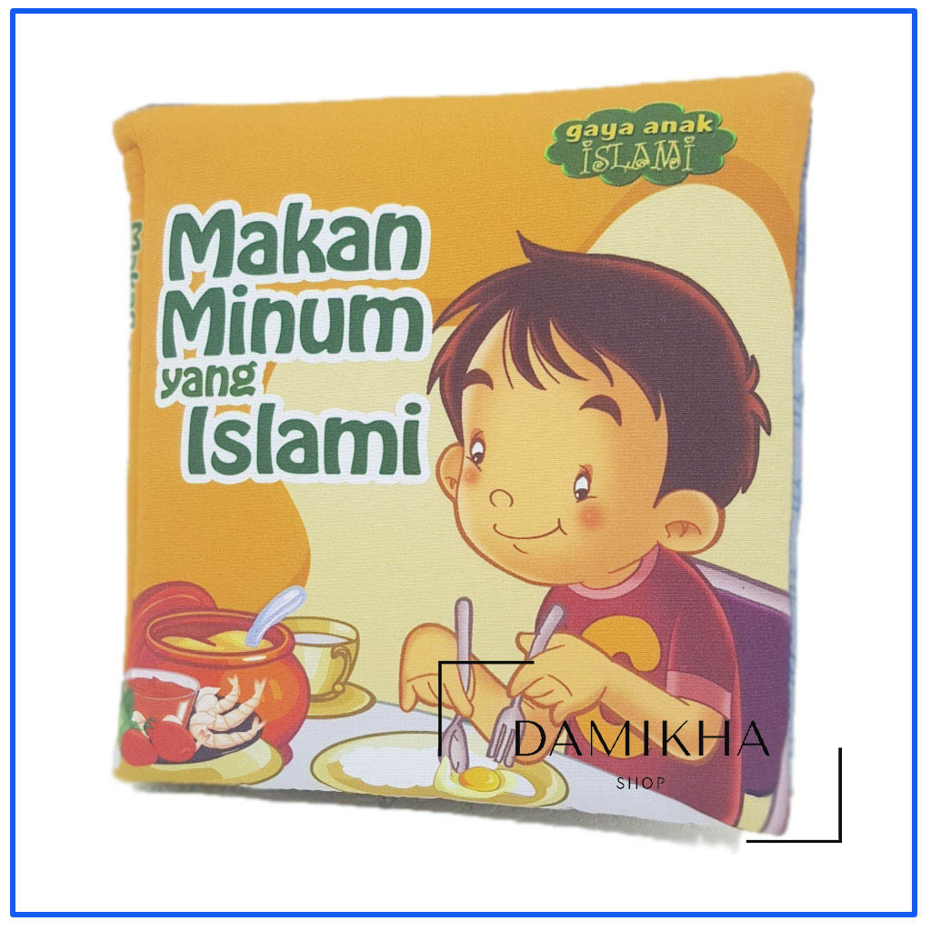 Buku Kain Seri Anak Muslim IslamiIslamic Soft Book Bilingual