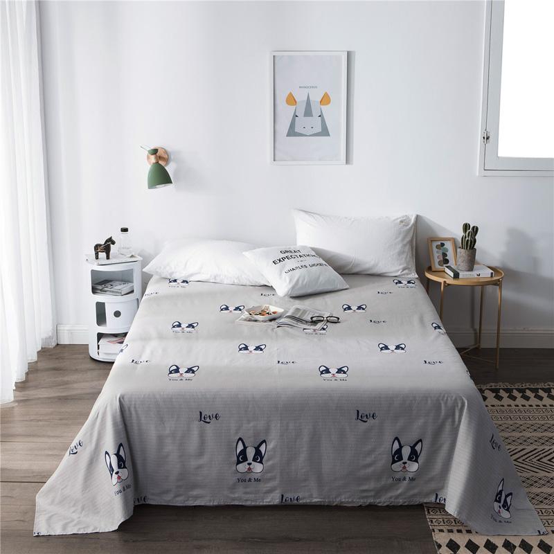 100% Cotton Giản Lược Ga Trải Giường Ga Bọc Đệm Đơn Chiếc Ins Giản Lược 100% Cotton Ký Túc Xá Sinh Viên Duy Nhất Hai Người 1.8 M Vỏ Chăn 100% Cotton