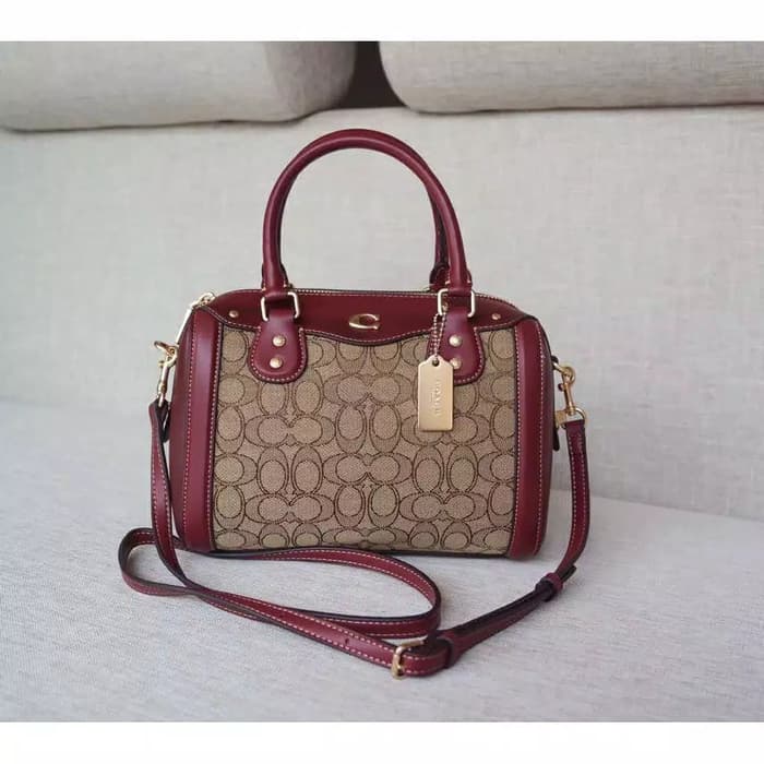 Ivie bennett satchel hot sale in signature jacquard