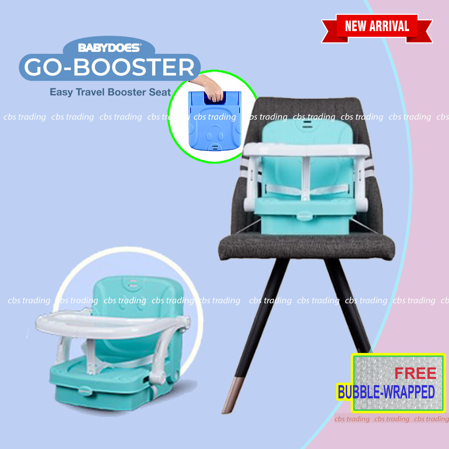 Babydoes foldable outlet booster seat