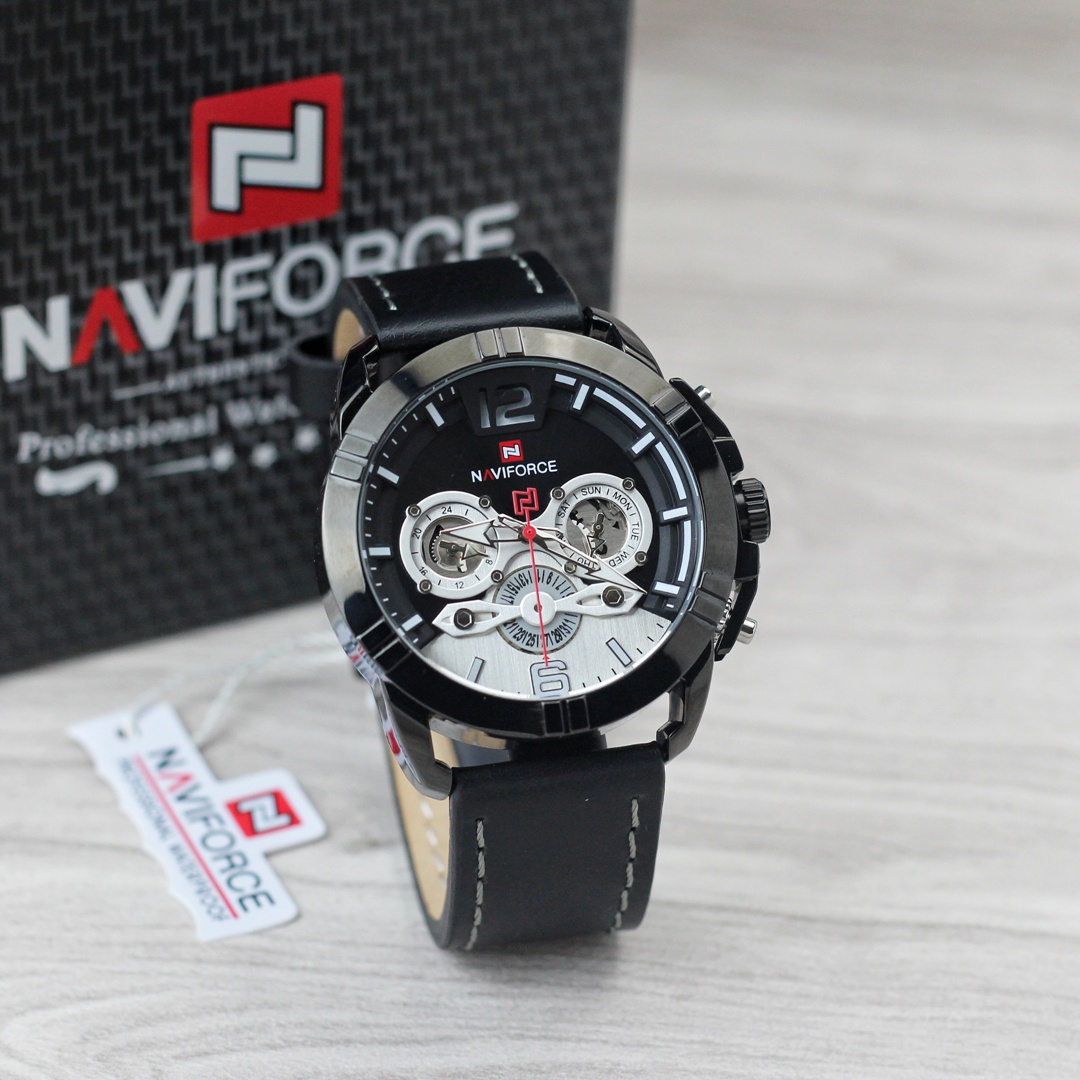 Jam tangan Pria Naviforce 9162 tali kulit original Lazada Indonesia