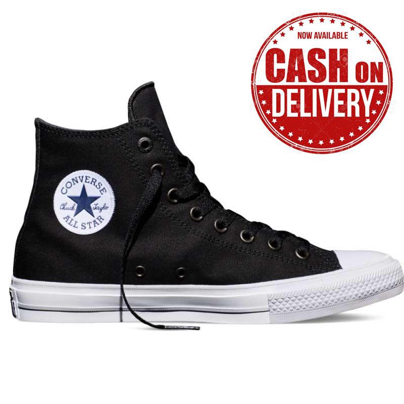 converse12 all star sneakers low chuck taylor ct 2 hitam casual pria wanita sepatu sekolah kuliah main termurah terbaru terlaris nitaolshop