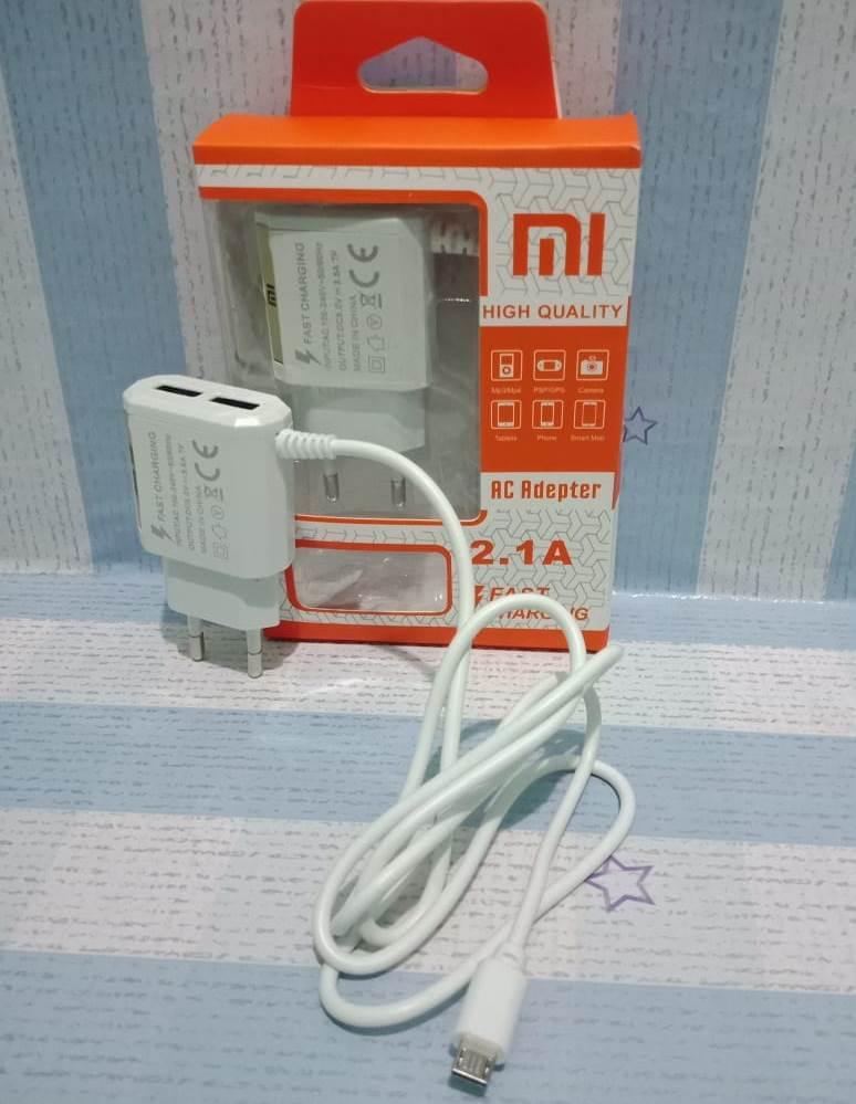 New Fast Charging LED XIAOMI 2 Lubang / Charger / Carger / Chasan / Casan / Cas / Fastcarger / FastCarging / Xiaomi Xiomi Xiami For Redmi Note 1 2 3 4 2S Note1 Note2 Note3 Note4 1S Redmi2 / Mi4i Mi 4i / 4x 4A - ARS