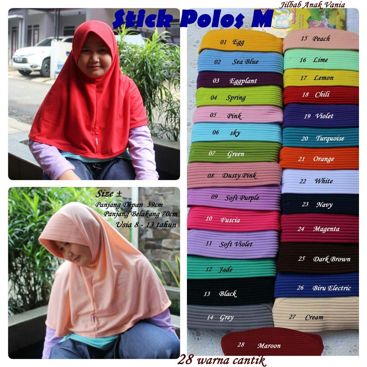 Jilbab Vania Stick Polos