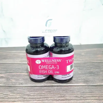 Wellness Omega 3 1000mg 75softgels EPA&DHA Minyak Ikan Buy 1 get 2