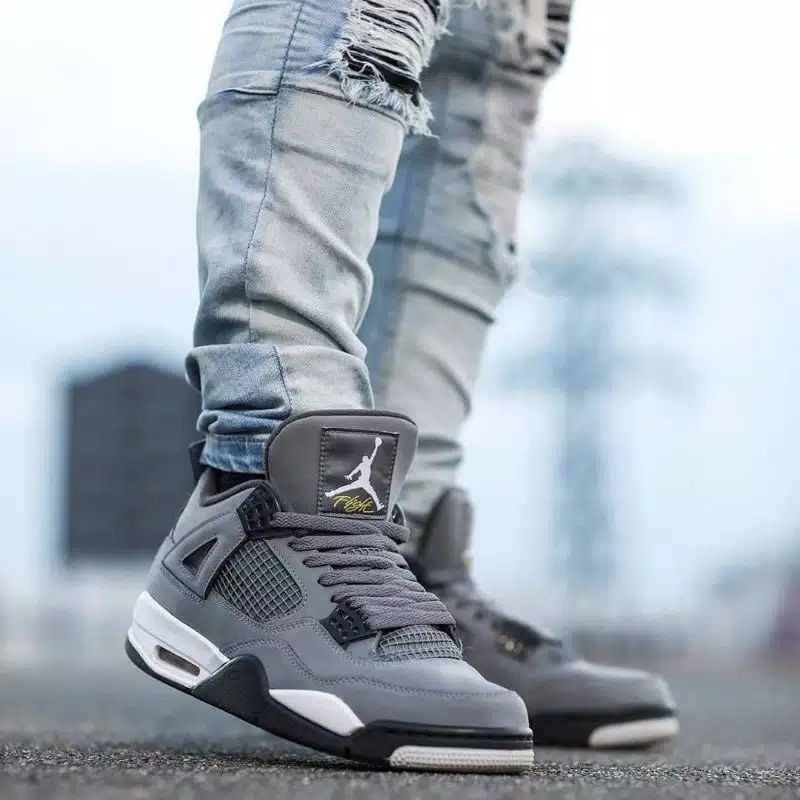 cool grey 4s on feet