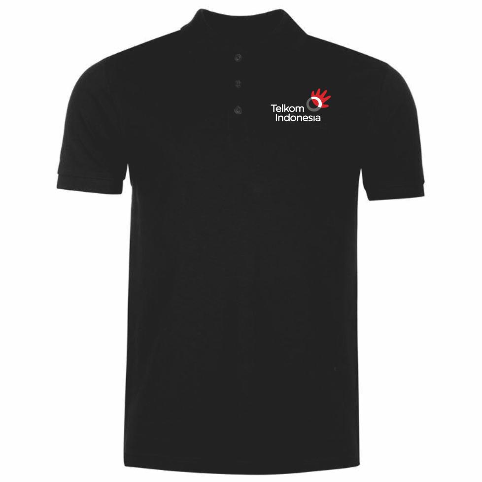 POLO SHIRT TELKOM INDONESIA HITAM