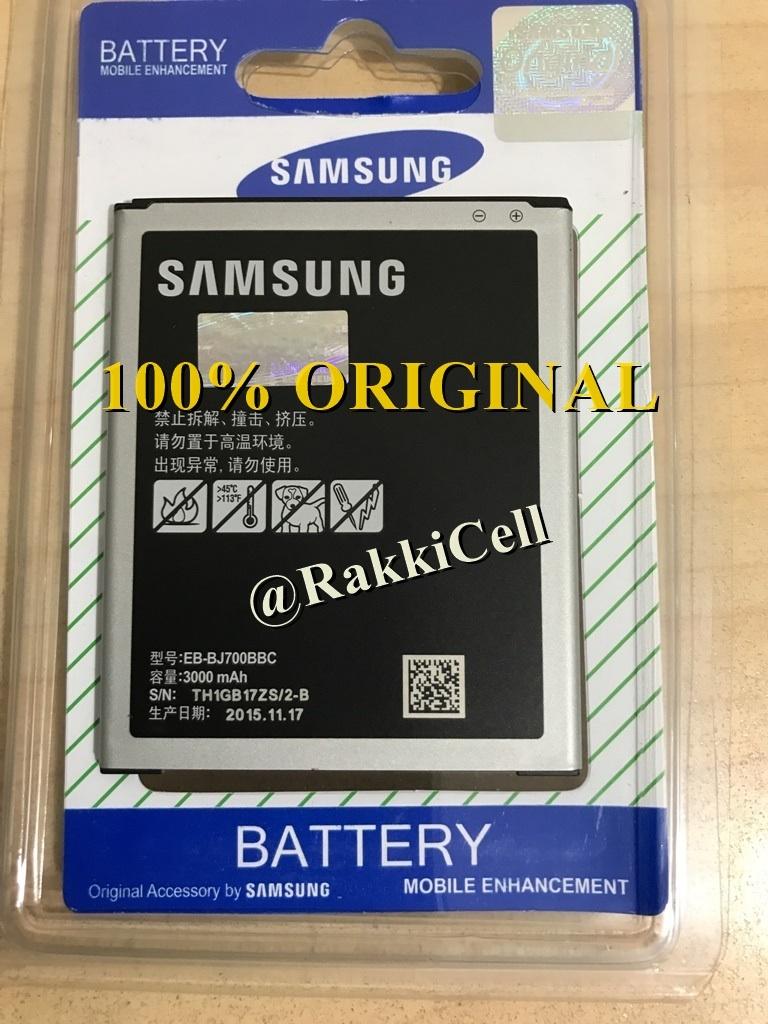 Samsung on7 / Galaxy J7 2015 . EB-BJ700BBC SM-J700F . SM-J700G . SM-J700H . J700F . J700 . J700G . J700H / j4 2018 / j400 . ORIGINAL 100% Baterai Batre Battery Battre Batery Batrai Batere Batrei