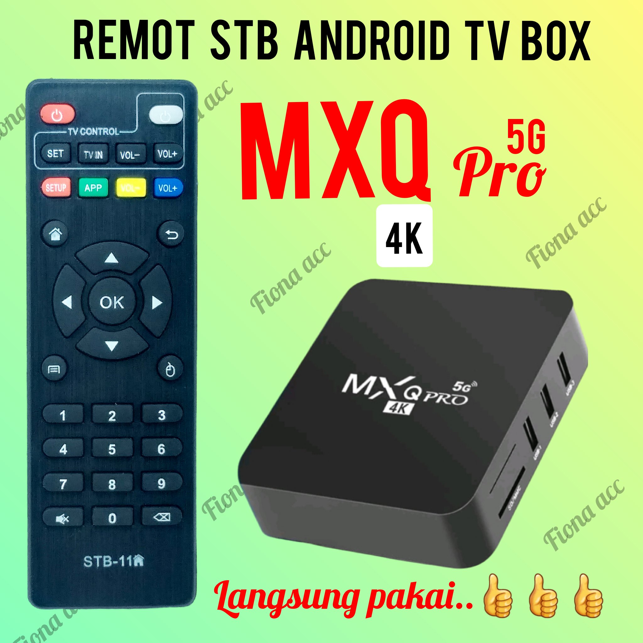 remote stb ANDROID TV BOX MXQ PRO 5G