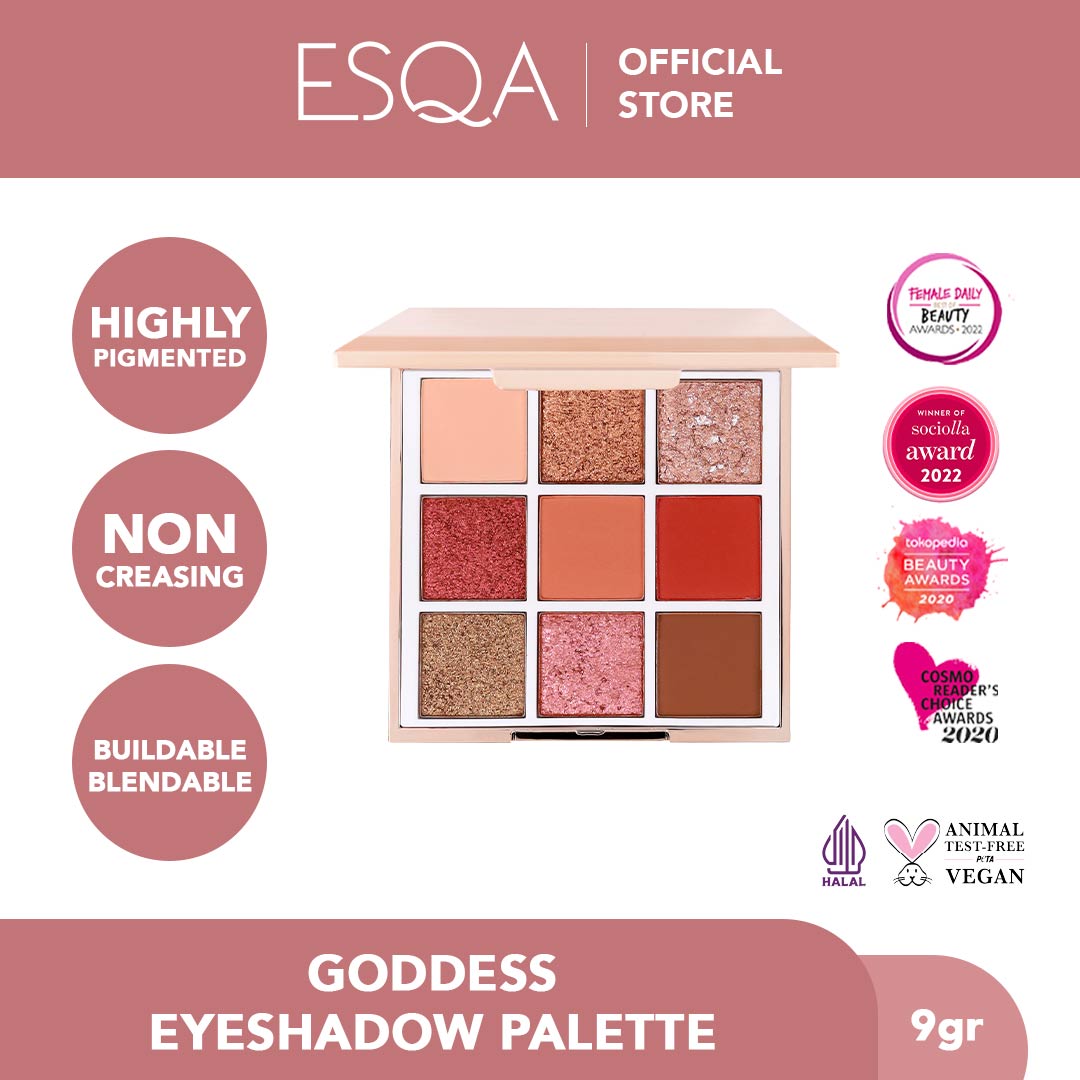 ESQA Goddess Eyeshadow Palette Peach Lazada Indonesia