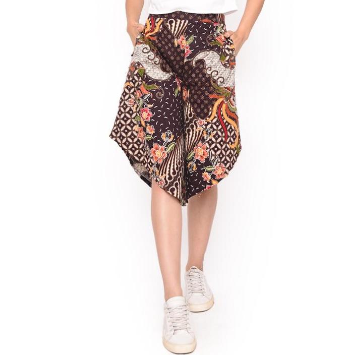MOSIRU Celana Kulot Batik Wanita Fashion Murah Katun Stretch Karet Premium Termurah 30100096