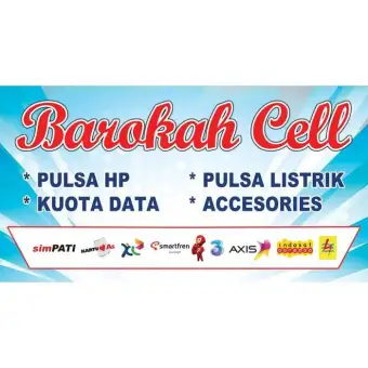 Spanduk Banner Backdrop Pulsa Counter 150x80 Cm Lazada Indonesia
