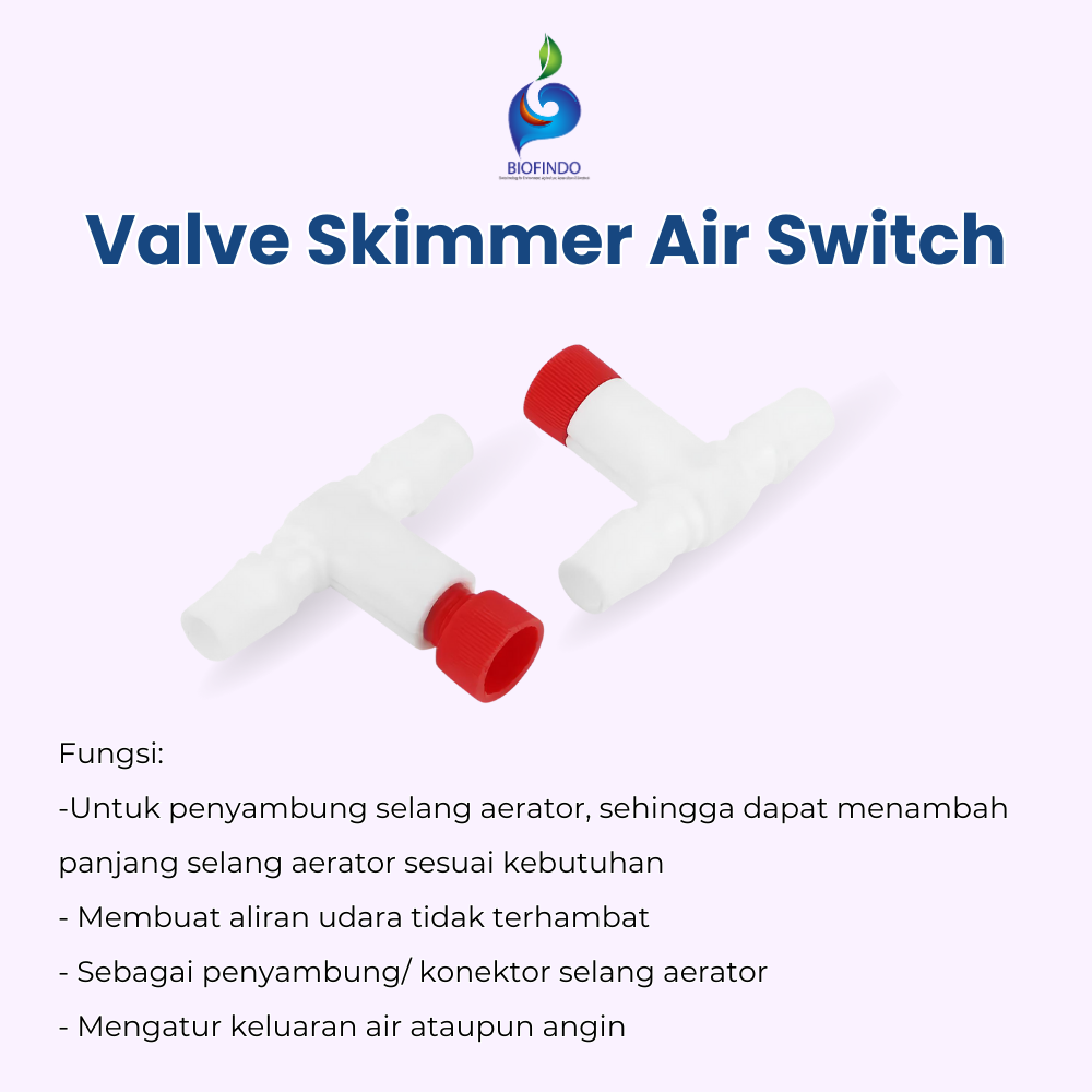Fishco Regulator Valve Selang Aerator Aquarium – Skimmer Air