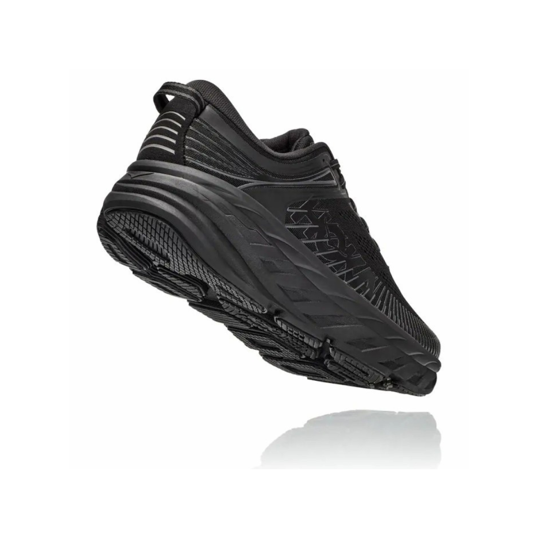 Promo PROMO Sepatu Lari Pria Hoka One Bondi Black Sepatu Running