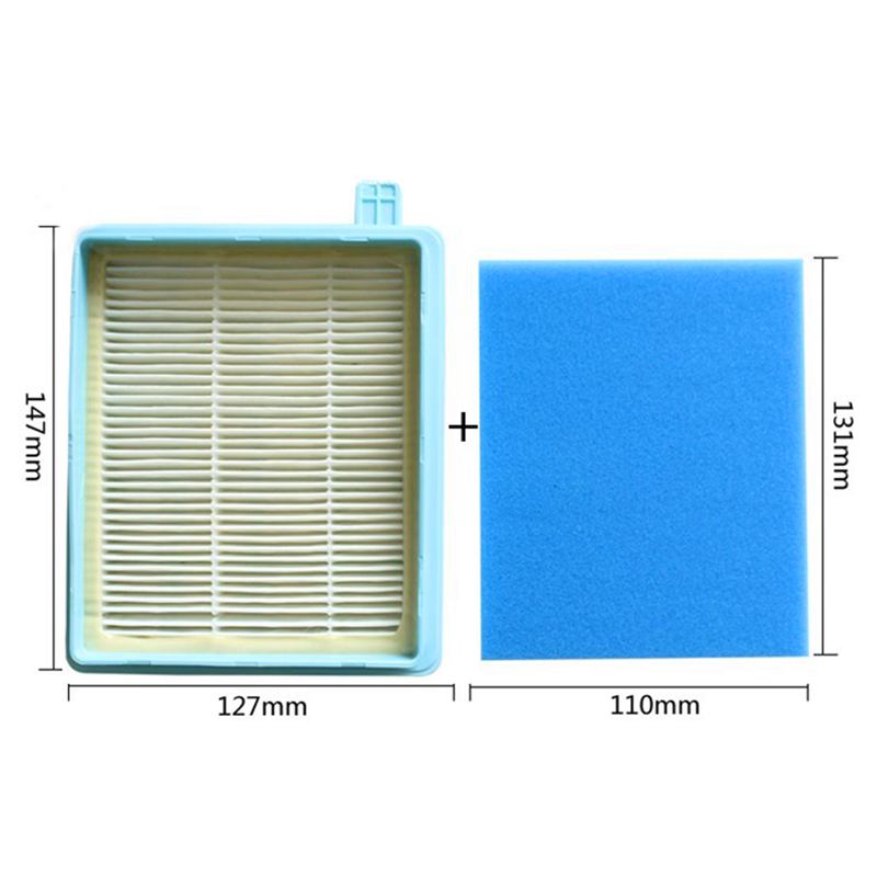 Reyee Set Filtri HEPA Per Aspirapolvere Philips FC8470, FC8471, FC8472: Filtro Motore + HEPA10 (2 Pezzi)