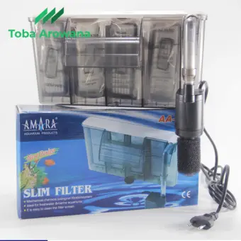 Hang On Filter Ultra Slim Amara Aa 603 Filter Gantung Aquarium