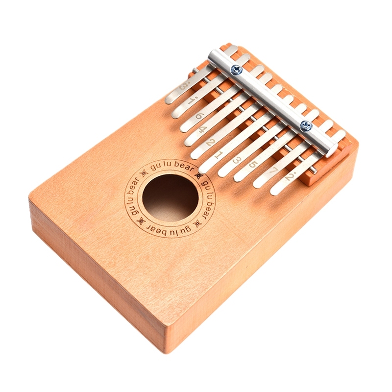 10 Key Kalimba Thumb Piano Solid Finger Piano for Childrens Musical Instrument Toys for Beginners